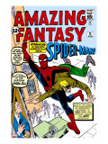 Amazing Fantasy 15 Cover: Spider-Man Swinging