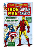 Tales Of Suspense 59 Cover: Iron Man and Captain America Charging