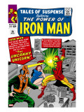 Tales Of Suspense 56 Cover: Iron Man and Unicorn Fighting