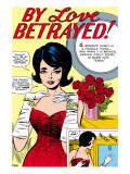 Marvel Comics Retro: By Love Betrayed Comic Panel  Evening Gown and Gloves  with Roses