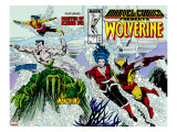 Marvel Comics Presents 7 Cover: Spider-Man  Vulture and Kraven the Hunter Swimming