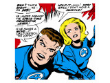 Marvel Comics Retro: Fantastic Four Comic Panel  Mr Fantastic  Invisible Woman
