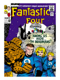Marvel Comics Retro: Fantastic Four Family Comic Book Cover 45  Among Us Hide the Inhumans!