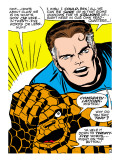 Marvel Comics Retro: Fantastic Four Comic Panel  Thing  Mr Fantastic
