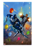 Punisher Vs Bullseye 4 Cover: Punisher and Bullseye Smashing