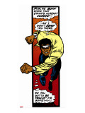 Marvel Comics Retro: Luke Cage  Hero for Hire Comic Panel  Charging