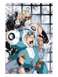 New Warriors N1 Cover: Speedball  Microbe  Nova  Night Thrasher and Namorita Charging