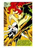 Marvel Comics Retro: X-Men Comic Panel  Phoenix  Emma Frost  Fighting