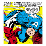 Marvel Comics Retro: Captain America Comic Panel  Monologue  I'm in Luck!
