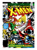 Marvel Comics Retro: The X-Men Comic Book Cover 105  Phoenix  Colossus  Storm  Firelord