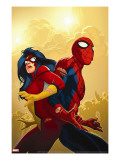 New Avengers 59 Cover: Spider-Man and Spider Woman