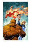 Marvel Adventures Fantastic Four 43 Cover: Thing  Mr Fantastic  Invisible Woman and Human Torch
