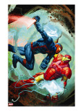New Warriors 20 Cover: Night Thrasher and Iron Man