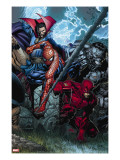 Ultimatum 4 Cover: Spider-Man  Daredevil  Dr Strange and Hulk