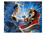 Black Panther 25 Cover: Thor and Storm