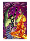 Secret Invasion: Fantastic Four 2 Cover: Human Torch and Lyja