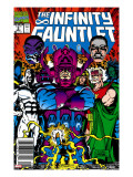 Infinity Gauntlet 5 Cover: Thanos  Galactus  Kronos  The Stranger  Lord Chaos and Master Order