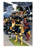 Ultimate Spider-Man 120 Group: Spider-Man  Cyclops and Wolverine
