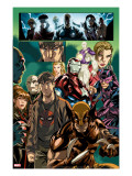 Dark Reign: Young Avengers 4 Group: Wolverine  Iron Patriot and Hawkeye