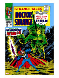 Strange Tales 162 Cover: Dr Strange and Nebulos Flying