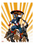 Marvel Knights Captain America 24 Cover: Captain America and Nick Fury
