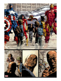New Avengers 17 Group: Ms Marvel  Spider-Man  Wolverine  Iron Man  and Luke Cage