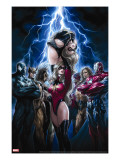 Ms Marvel 44 Cover: Ms Marvel  Spider-Man  Iron Patriot  Wolverine  Ares  Hawkeye and Sentry