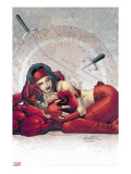 Ultimate Elektra 4 Cover: Daredevil and Elektra