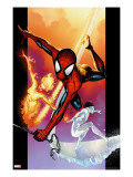 Ultimate Spider-Man 118 Cover: Spider-Man  Iceman and Firestar