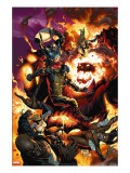 New Avengers 54 Cover: Wolverine  Spider-Man  Dormammu and Captain America