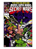 Secret Wars 6 Cover: Dr Doom  Absorbing Man  Lizard  Doctor Octopus  Wrecker and Ultron