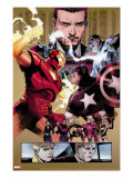 New Avengers 48 Group: Captain America  Spider Woman  Ronin and Wolverine