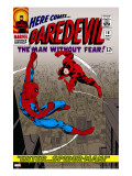 Daredevil 16 Cover: Spider-Man and Daredevil Charging