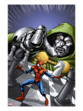 Marvel Adventures Spider-Man 9 Cover: Spider-Man and Dr Doom