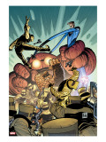 Marvel Adventures Fantastic Four 35 Cover: Thing and Mr Fantastic