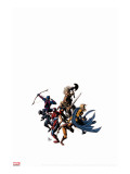 Dark Avengers 12 Cover: Wolverine  Iron Patriot  Sentry  Spider-Man  Hawkeye  Ms Marvel and Ares