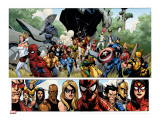Secret Invasion 1 Group: Captain America  Spider-Man and Vision