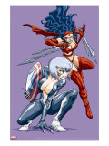 New Mangaverse 3 Cover: Black Cat and Elektra