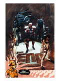 New Warriors 6 Cover: Night Thrasher  Ripcord and Tempest Crouching