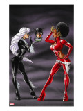Heroes For Hire 7 Cover: Black Cat  Knight  Misty and Humbug