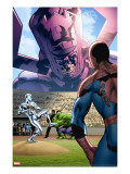 Marvel Adventures The Avengers 26 Cover: Silver Surfer and Galactus