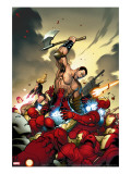 The Mighty Avengers 4 Cover: Ares and Iron Man
