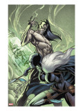 Black Panther 6 Cover: Black Panther and Morlun