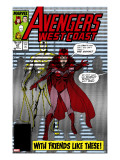 Avengers West Coast 47 Cover: Scarlet Witch and Vision