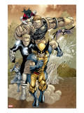 X-Men 163 Group: Wolverine  Havok  Juggernaut and X-Men
