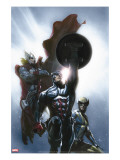Secret Invasion 8 Cover: Captain America  Wolverine and Thor