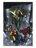 Secret Invasion 2 Cover: Vision  Iron Man  Spider-Man  Luke Cage and Beast