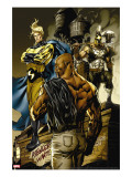 New Avengers 49 Cover: Sentry  Cage  Luke and Ares