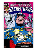 Secret Wars 7 Cover: Captain America  Spider Woman  Doctor Octopus and Wolverine