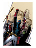 Young Avengers 2 Cover: Patriot  Hulkling  Iron Lad  Wiccan  Young Avengers and Asgardian